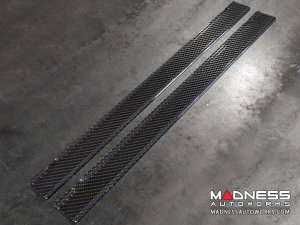 FIAT 500 Door Sills - Carbon Fiber 